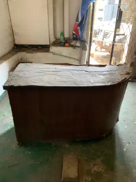Jual cashier table (meja kasir) Bhn tinggal tempel HPL Sesuai interior