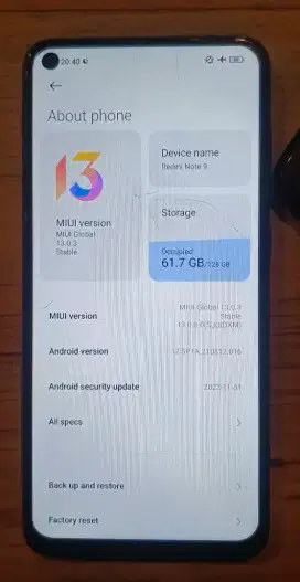Jual Redmi Note 9