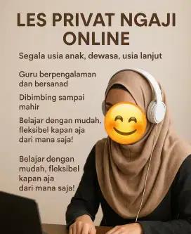 LES MENGAJI ONLINE , SEGALA USIA ,, FLEKSIBEL BEBAS PILIH WAKTU