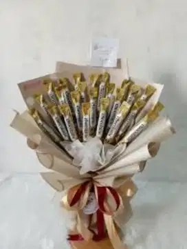 Buket coklat dan ciki