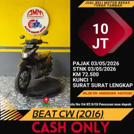 HONDA BEAT FI CW TH.2016, B TANGSEL. CASH ONLY..