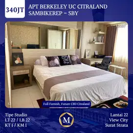 Apartemen Tipe Studio Berkeley Universitas Ciputra Citraland Furnished