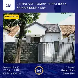 Rumah Baru Taman Puspa Raya Citraland TPR dkt Gwalk Univ Ciputra PTC