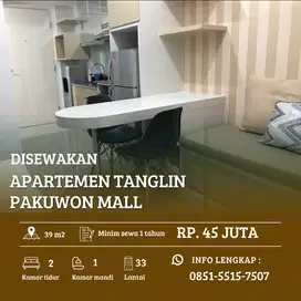 TANGLIN 2BR‼️ Apartemen Full Furnish Connect Pakuwon Mall