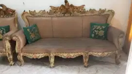 Sofa set garuda classic vintage bonus 2 sofa + meja