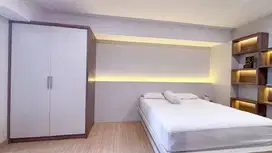 Sewa Apartemen Bulanan Skandinavia Tipe Studio Dekat Stasiun Kereta