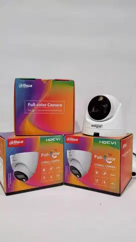 Paket cctv camggih dahua full color malam tetap berwarna