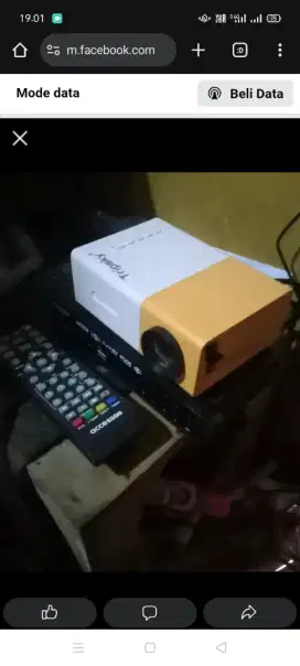 mini proyektor kumplit