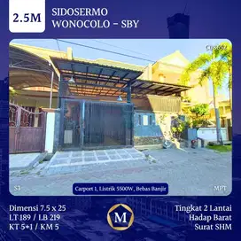 Rumah Sidosermo dkt Margorejo Jemursari Prapen Wonokromo Ahmad Yani