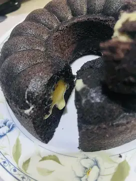 Bolu ketan hitam keju lumer