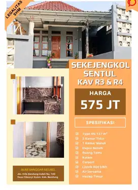 Jual rumah dengan view bandung,ini pasti cocok
