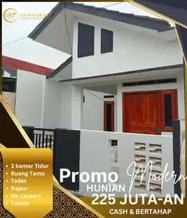 Rumah minimalis 2 kamar ready dan indent promo mulai dari 200 jutaan