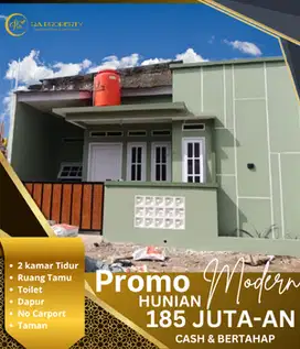 Rumah murah 2 kamar siap huni akses strategis PROMO mulai 185 jutaan