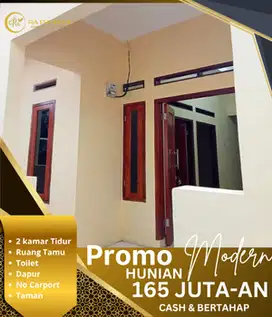 Rumah murah 2 kamar siap huni akses strategis 10menit dari Stasiun KRL