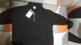 Half Zip Kaos Polo Shirt Lengan Panjang by CELANASTUDIO Size L Prelove