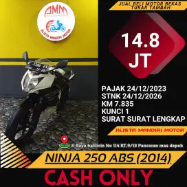 KAWASAKI NINJA 250 (MONO) ABS 2014, CASH, TT, BYR VIA TOKPED, KREDIVO