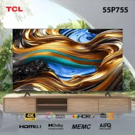 TCL 4K UHD Google TV 55 Inch - 55P755 Slim Uni-bodyDolby Vision·Atmos