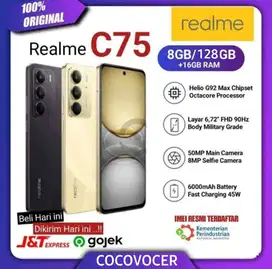 REALME C75 8/128 NEW Garansi Resmi BLACK