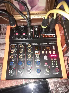 Mixer 4 chanel merk GG Audio mixer Stream 4