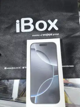 Iphone 16 pro 128gb ibox white titanium cc baterai baru 2 kali