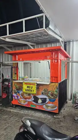 Booth kontainer 2 x 1,5 meter