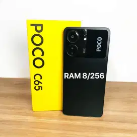 Ram 8GB+8gb internal 256GB - Poco C65 mulus lengkap