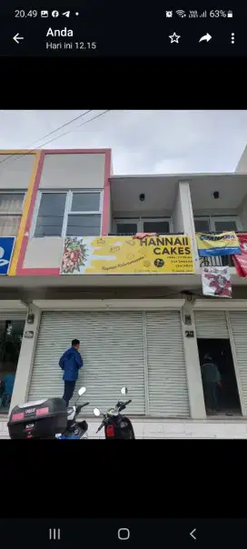 DISEWAKAN RUKO Lokasi Strategis Pinggir Jalan Utama