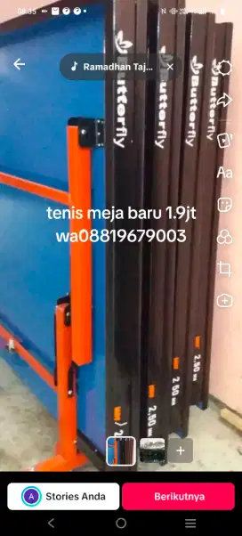 Tenis meja baru sni WA
