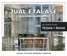 [JUAL MURAH] ETALASE BERKUALITAS - Berbagai Ukuran