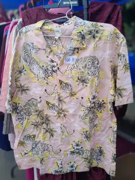 Kemeja pink harimau PL PRIBADI