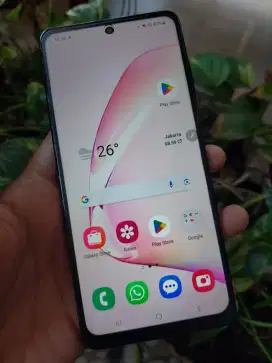 Samsung Note 10 Lite Ram 8/128 Nfc On Finger Off Mulus