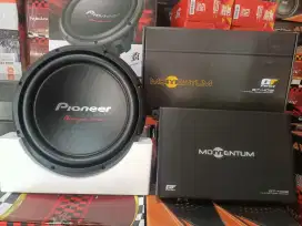 Subwoofer Pioneer 12,Box sub Mdf,Power Momentum 4chnl, Tweeter+Psang