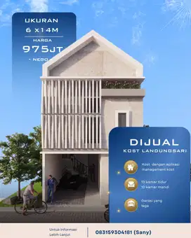 DIJUAL KOST MURAH DENGAN 10 KM 10 KT DAERAH LANDUNGSARI