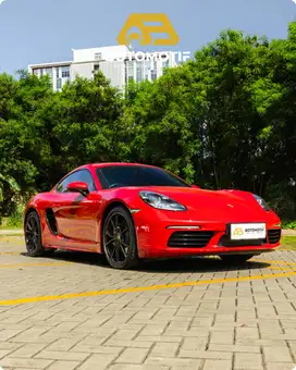Porsche 718 Cayman 2.0L AT 2021/2020 Sport Chrono Red On Black