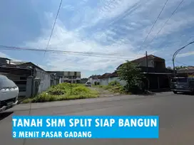 TANAH SHM SPLIT SIAP BANGUN 4 MENIT PASAR GADANG