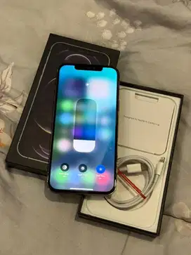 Dijual Iphone 12 Promax 128GB Graphite Resmi Ibox Lengkap ada minus
