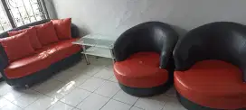 Jual sofa bekas + meja