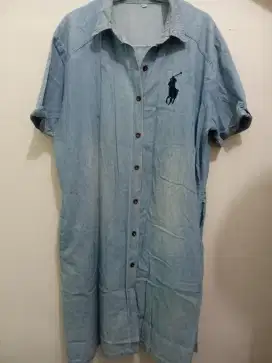 Polo dress denim