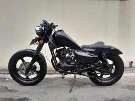 Custom bobber mulus gagah siap pakai hitam modif caferacer japstyle
