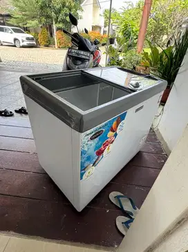 JUAL FREEZER FRIGIGATE 200L BEKAS SEPERTI BARU