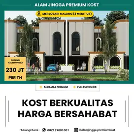 RUMAH KOST DIJUAL 14 KAMAR DEKAT UB, UM, UIN