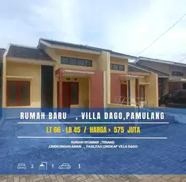 DIJUAL RUMAH BARU DALAM CLUSTER ASRI DAN NYAMAN DI VILLA DAGO