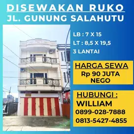 DISEWAKAN RUKO STRATEGIS JL GUNUNG SALAHUTU MAKASSAR