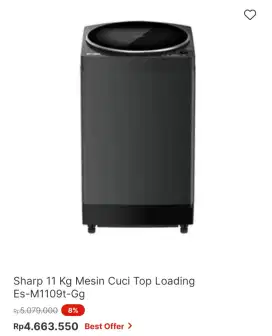 SHARP WM TOP LOADING 11KG