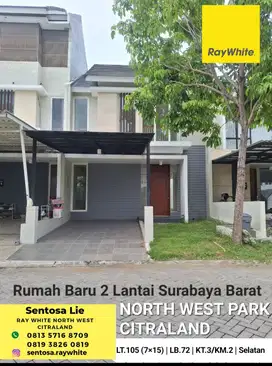 MURAH LUAS 7×15 Rumah North West Park Citraland dekat Citra Berkat