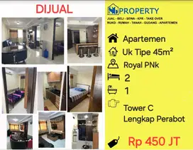 JUAL Apartemen royal harga murah. lengkap perabot , 2 Kmr tidur