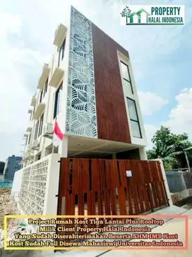 Jual Rumah Kost UI Depok Bonus Full Furnish - 3 LT 10 KT 10 KM SHM IMB