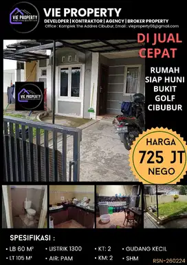 DIJUAL CEPAT, BANTING HARGA Rumah di Bukit Golf Cibubur