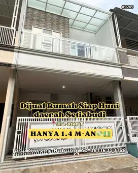 Dijual Rumah Cantik Siap Huni Dekat Sekolah Namira