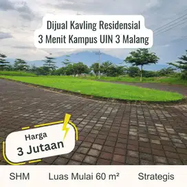 Kavling Residensial Dau Malang Hanya 3 Menit Kampus UIN 3 Malang
